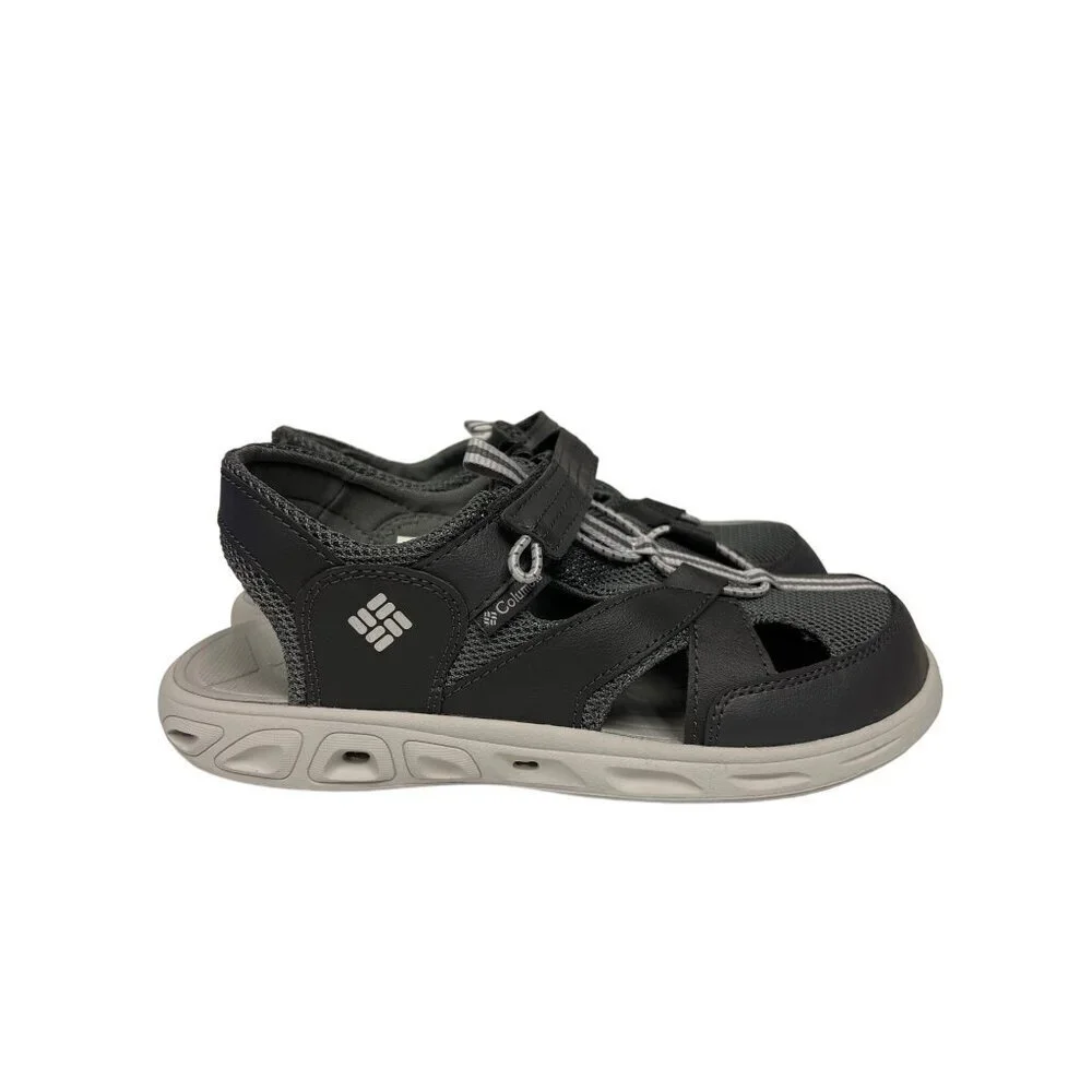 NEW! Columbia Techsun Wave Youth 1767561011 Shark Grey Sandals Youth Size 6